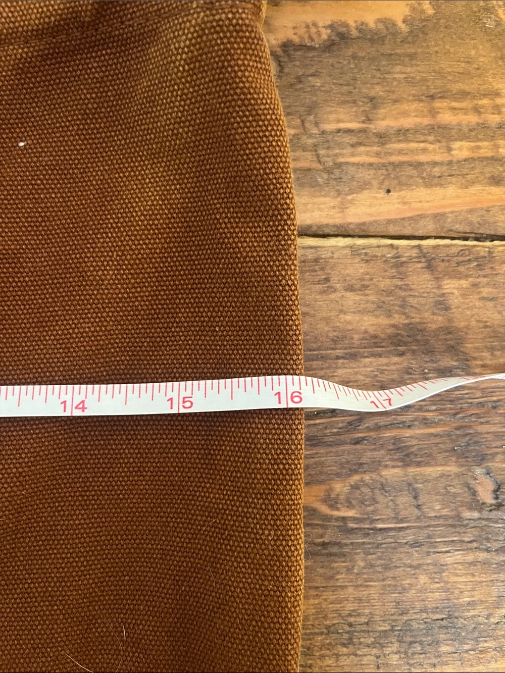 BAGGU Deadstock Canvas Duck Bag — brown & white - Picture 6 of 7